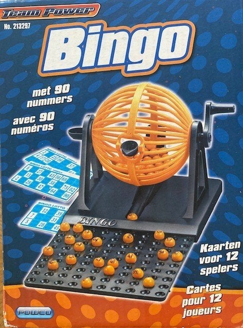 Bingo spel met molen | 90 nummers compleet, Vijf spelers of meer, Ophalen of Verzenden, Zo goed als nieuw