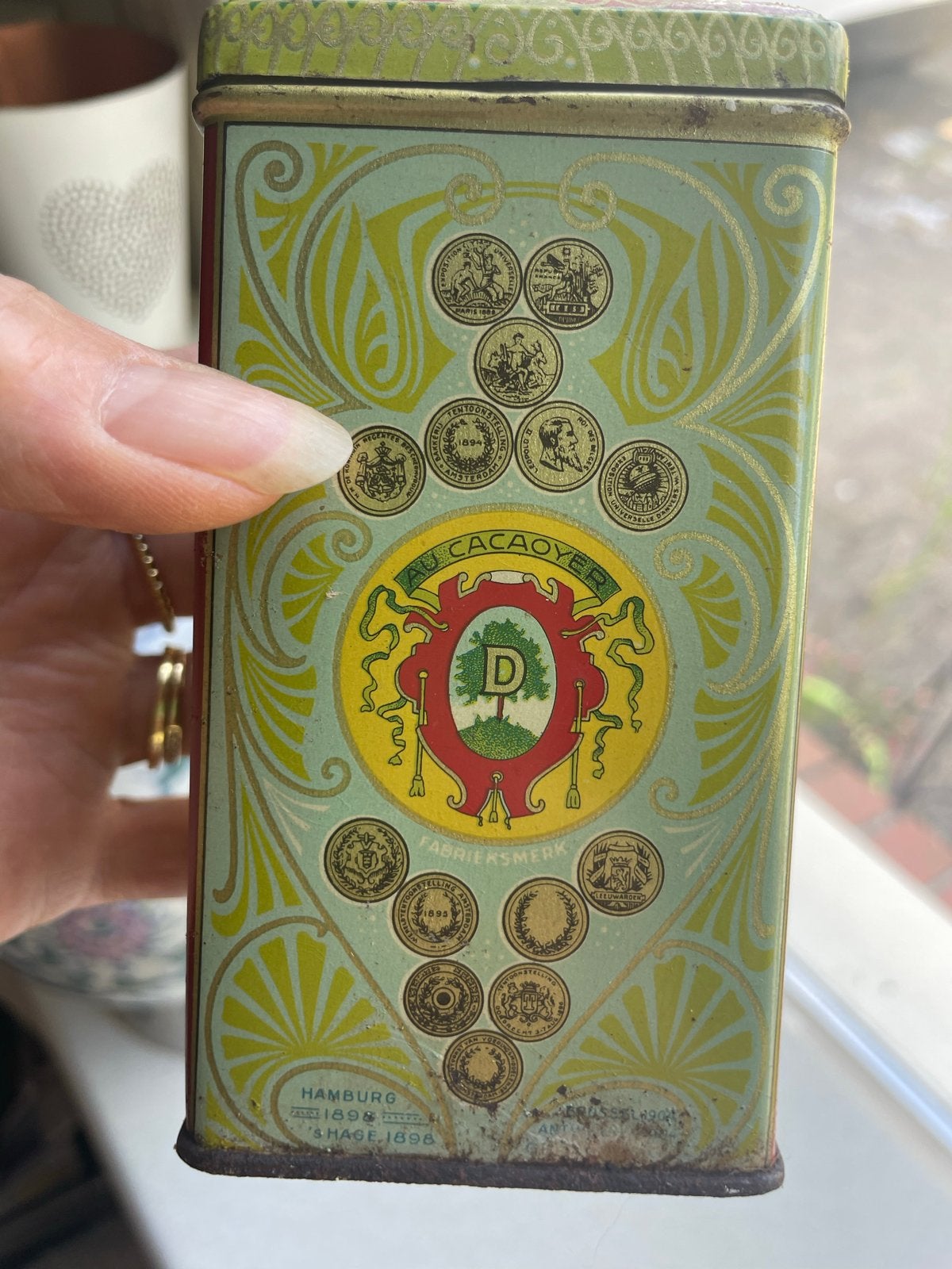 Vintage Droste Cacao Blikje - Zeldzaam Verzamelobject, Ophalen, Gebruikt, Overige, Droste