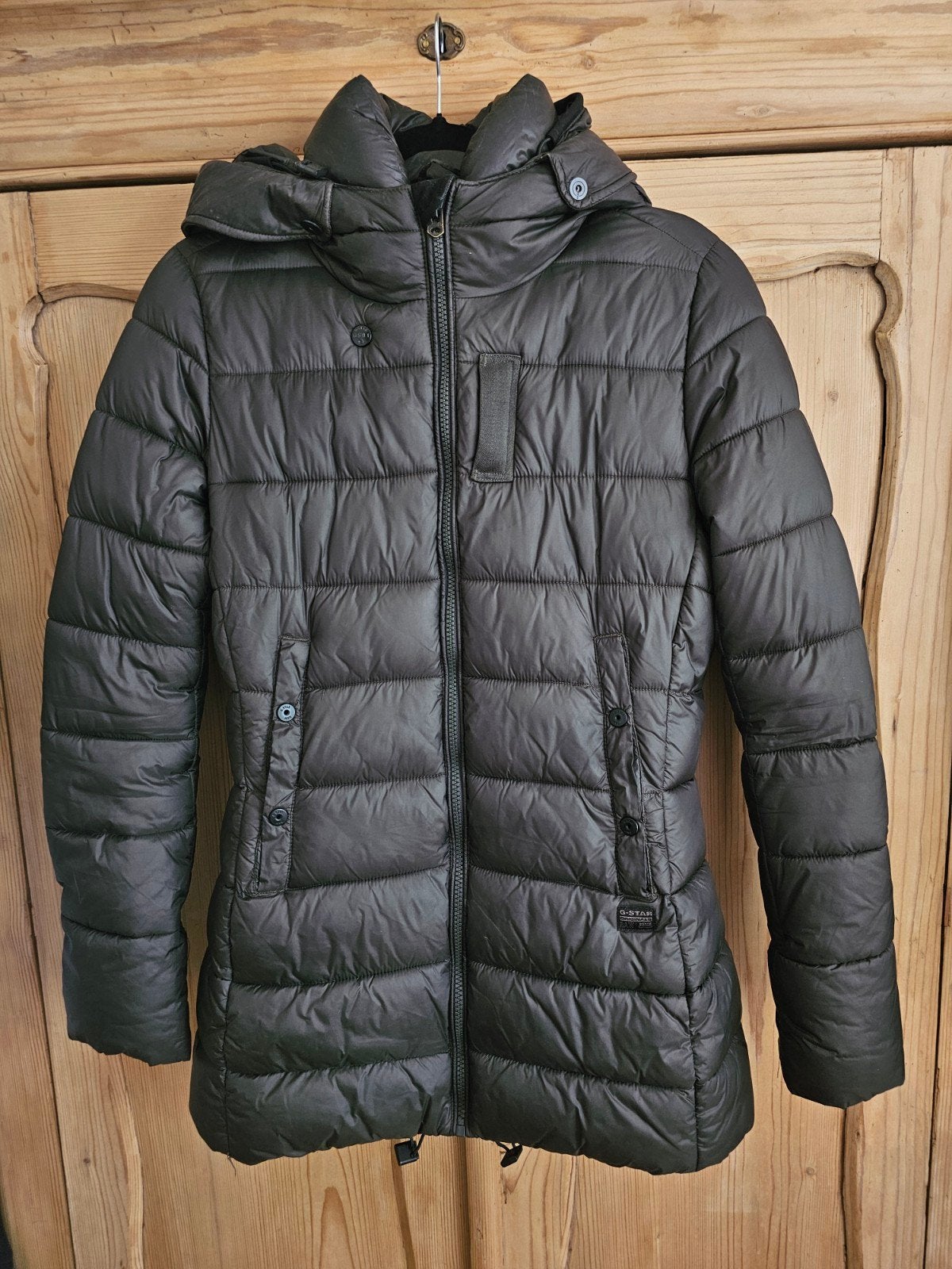 G-Star RAW Dames Winterjas - Maat M, Maat 38/40 (M), Ophalen of Verzenden, Groen, Gedragen