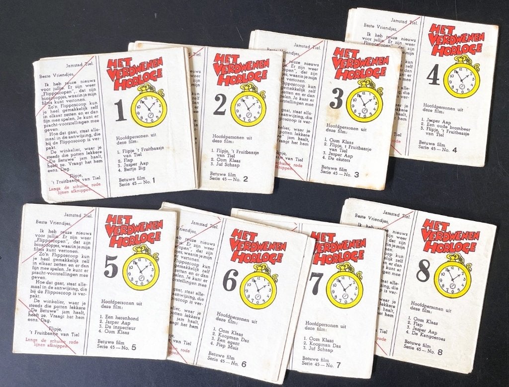 Flipje filmstrip 45: Het verdwenen horloge - COMPLEET - 1953, Gelezen, Verzenden, Europa, Meerdere comics