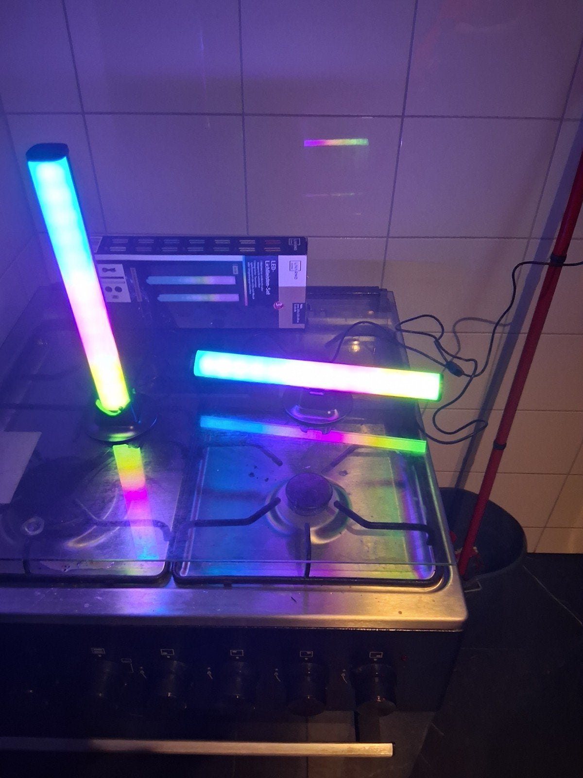 LED Lichtbalken Set met Afstandsbediening - RGB Kleuren, Ophalen of Verzenden