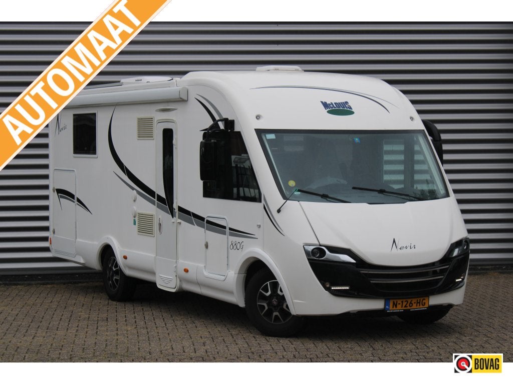 McLouis Nevis 880G 150PK Queensbed Automaat Trekhaak, Bestuurdersdeur, Ringverwarming, Fiat, 7 tot 8 meter