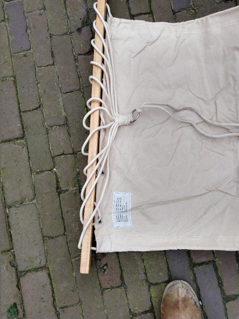 Hangmat canvas nieuw 200 bij 80 cm met hoes. Met reclame. Be, Ophalen of Verzenden, Nieuw