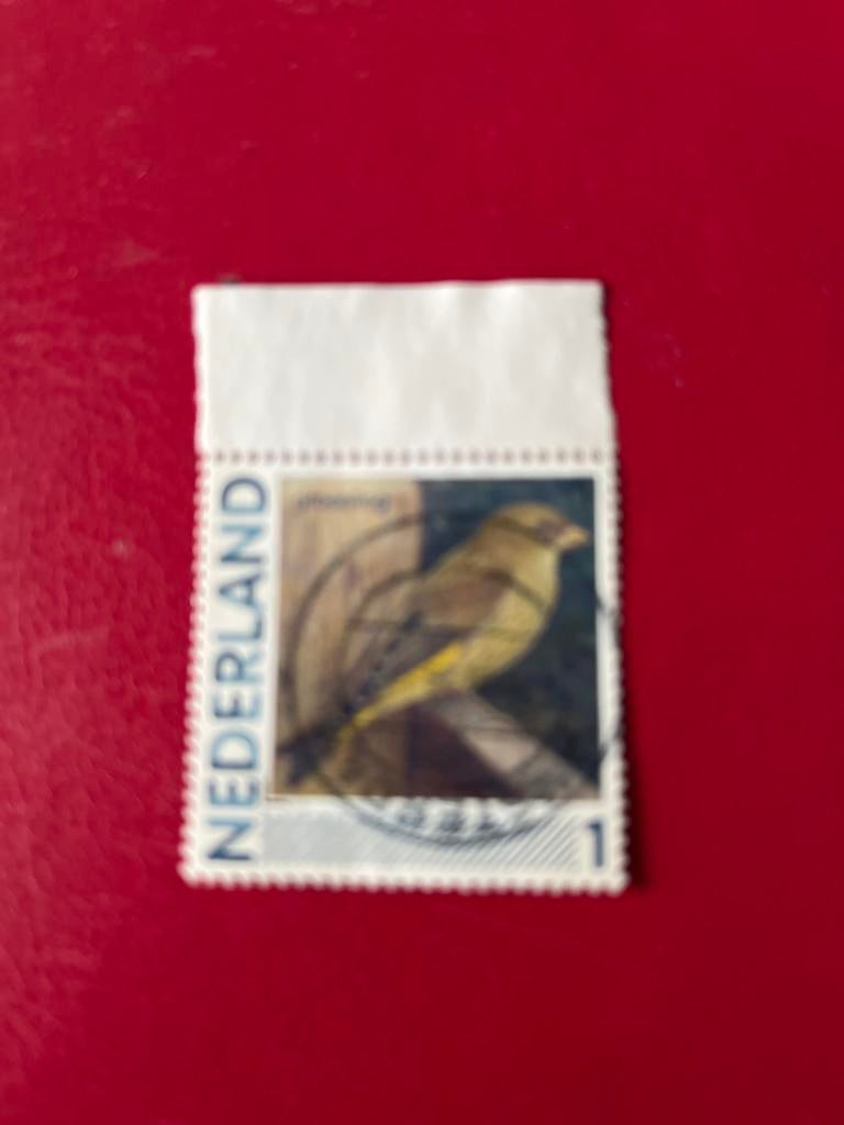Nederlandse postzegel met vogelafbeelding, Ophalen of Verzenden, Na 1940, Gestempeld