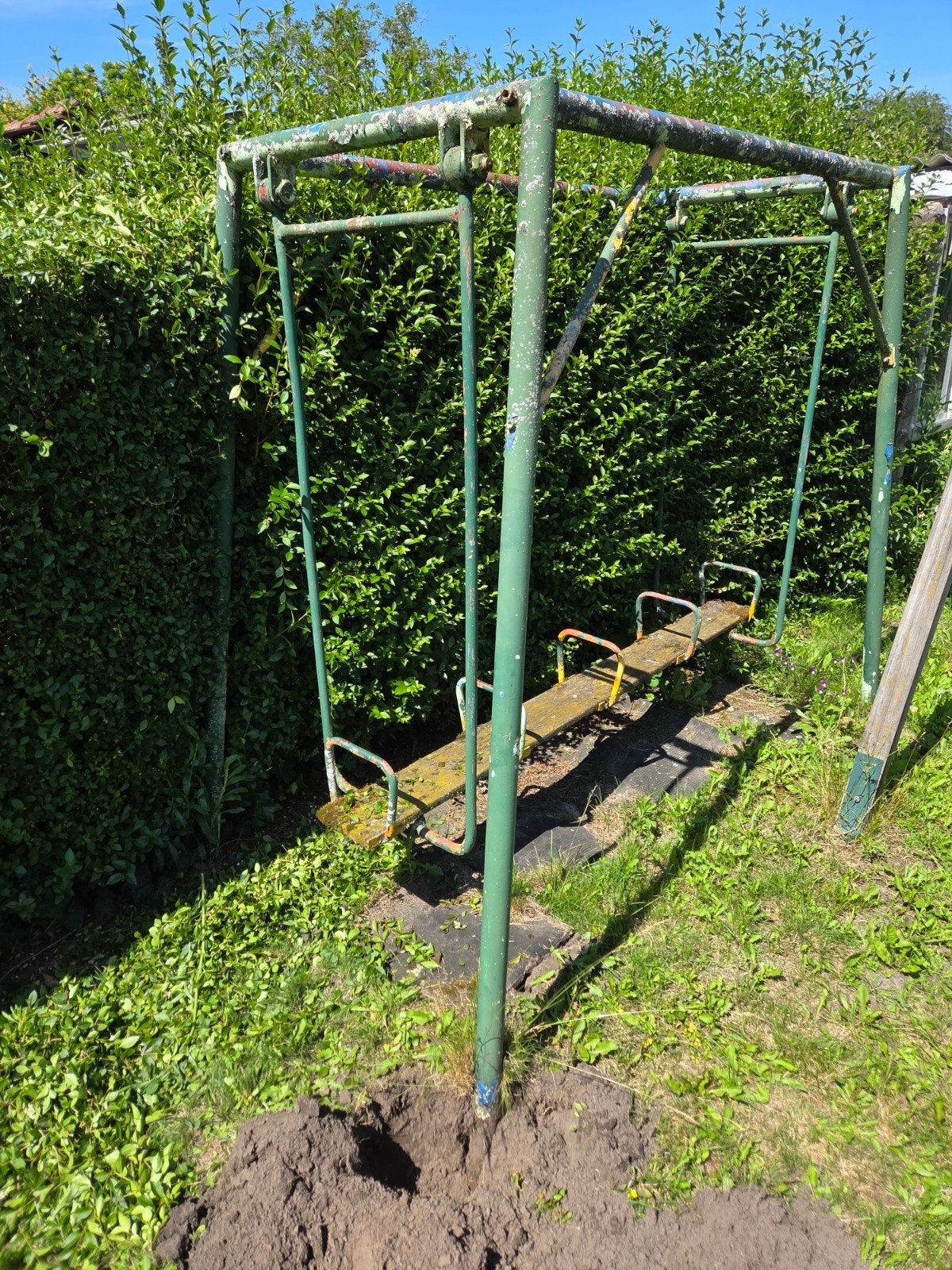 Stevige metalen familieschommel, Ophalen, Gebruikt, Schommel