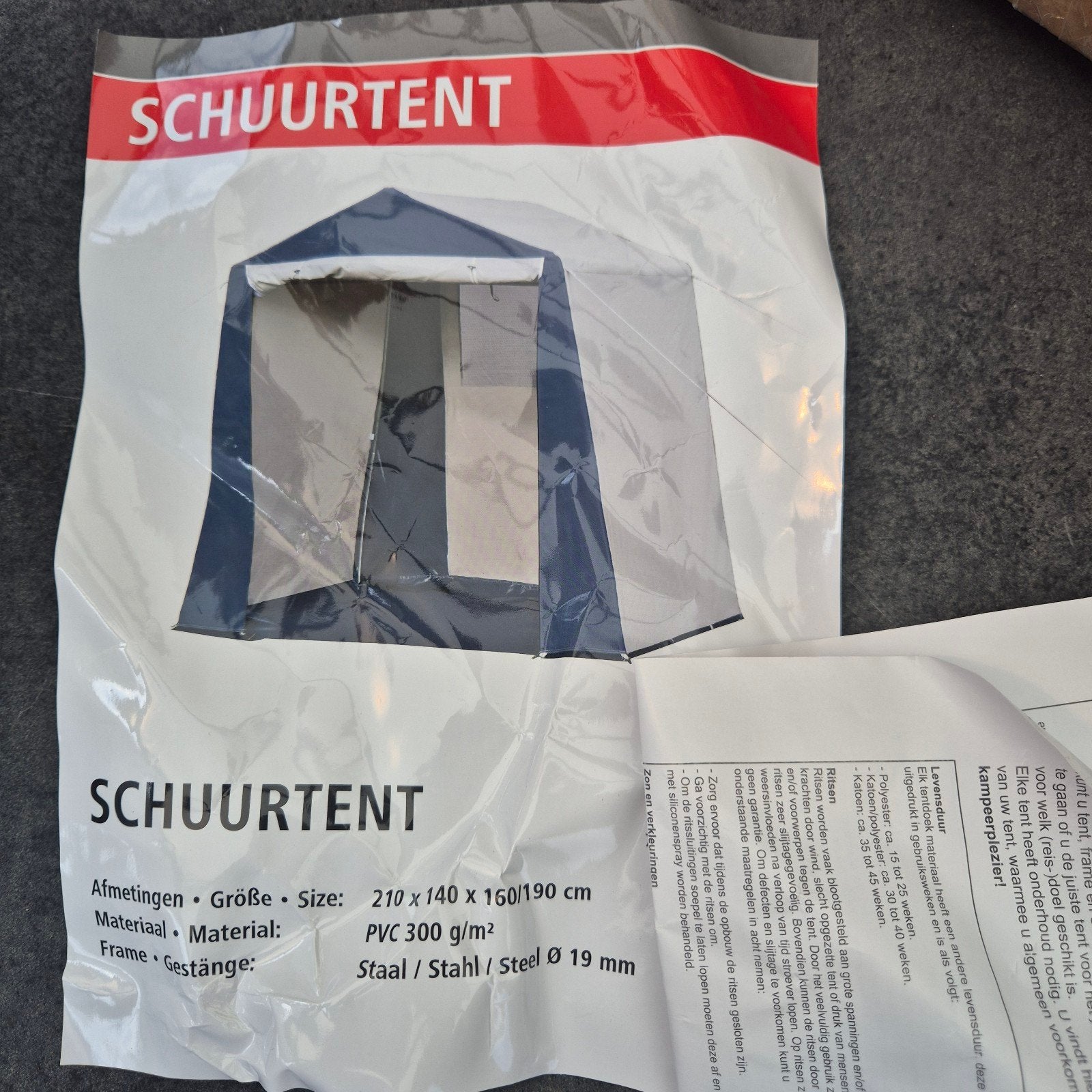 schuur (keukentent).en meer.lees advertentie., Ophalen, Gebruikt