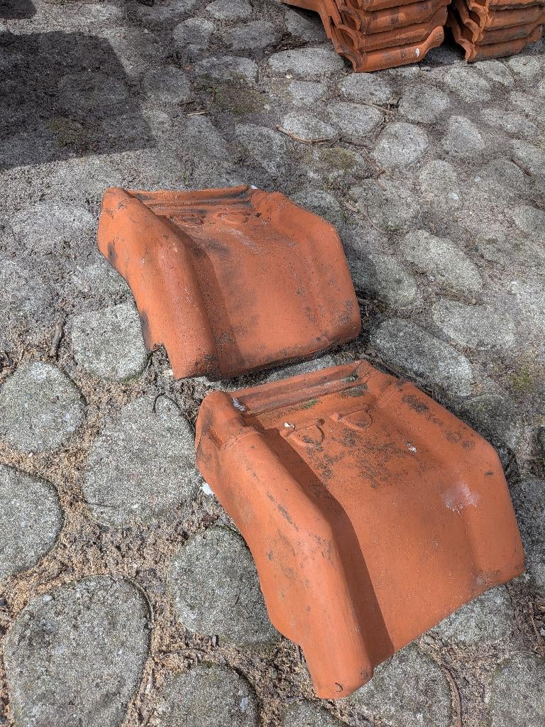Tuile du nord knikpannen en knikgevelpannen gebr. Teeuwen, Ophalen, Gebruikt, Steen of Klei, Minder dan 5 m²