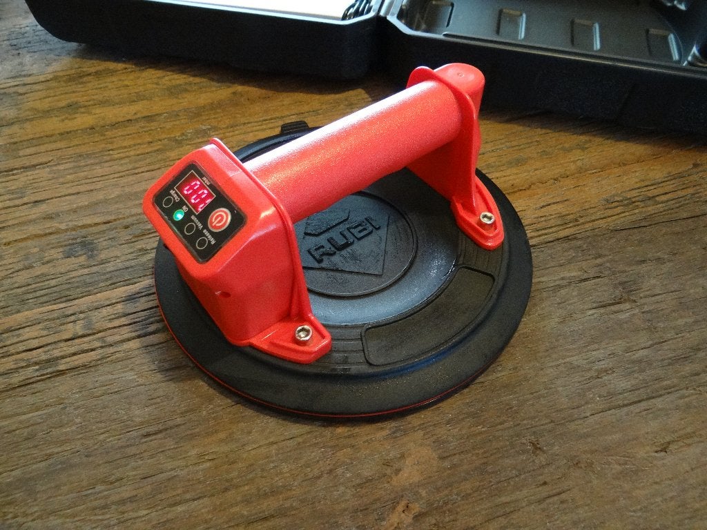 Rubi tegeldrager accu glaszuiger zuignap vacuümzuiger glas, Ophalen of Verzenden, Zo goed als nieuw, Overige merken