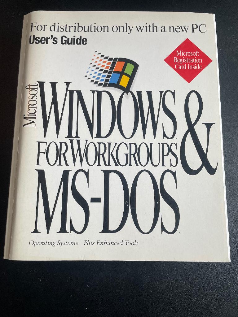 MS windows for workgroups & MS-Dos - User's guide, Computers en Software, Vintage Computers, Ophalen of Verzenden