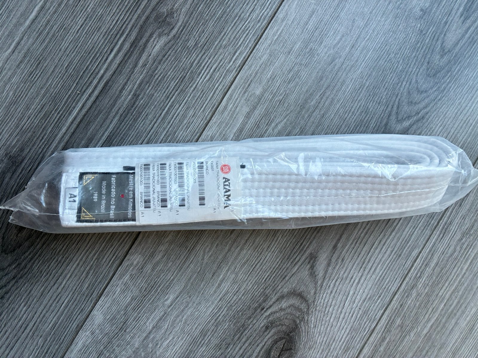 Nieuwe witte BJJ-band Atama maat A1, Sport en Fitness, Vechtsporten en Zelfverdediging, Ophalen of Verzenden, Nieuw, Jiu-Jitsu