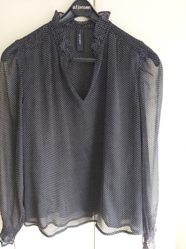 Bloesje Marccain maat 36, Kleding | Dames, Blouses en Tunieken, Zwart, Ophalen of Verzenden, Maat 36 (S), Gedragen