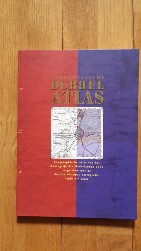 Topografische dubbelatlas van het Koninkrijk der Nederlanden, Boeken, Ophalen of Verzenden, Zo goed als nieuw