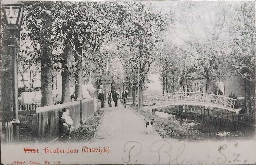West Knollendam (Oostzijde) – Vivat 1902 (No. 718), Verzenden, Voor 1920, Gelopen, Noord-Holland