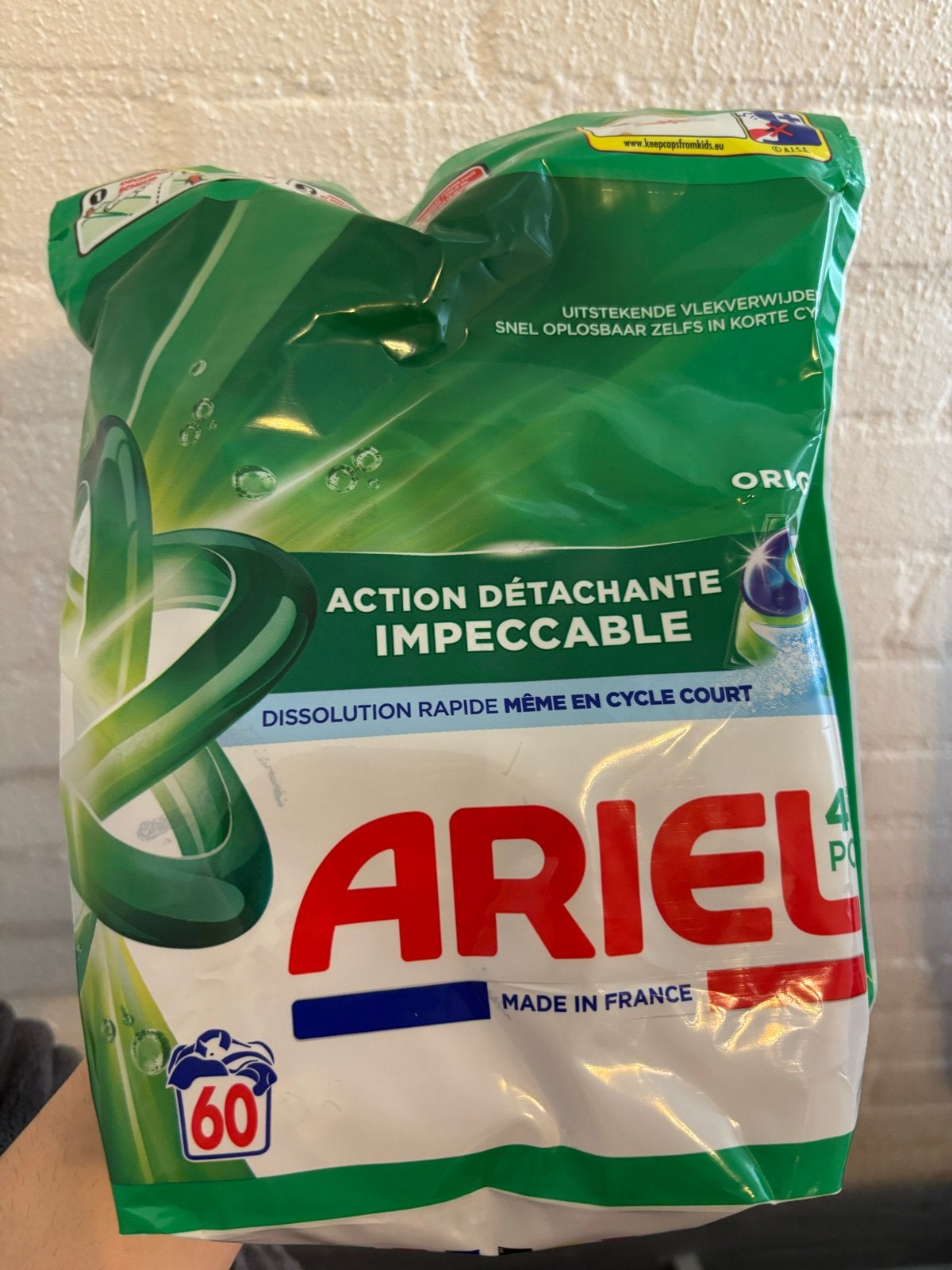 Ariel Wasmiddel Pods - 60 Wasbeurten - Uitstekende Vlekverwi, Huis en Inrichting, Schoonmaakartikelen, Ophalen of Verzenden, Schoonmaakmiddel