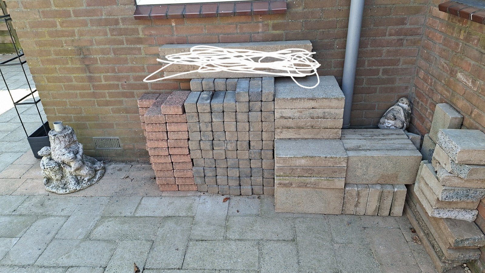 Diverse bestrating, Tuin en Terras, Bielzen en Borders, Ophalen, Minder dan 100 cm, Minder dan 25 cm