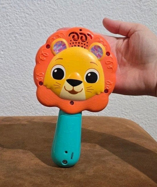 VTech Baby Leeuw Rammelaar - Interactief Speelgoed, Ophalen of Verzenden, Zo goed als nieuw, 0 tot 6 maanden