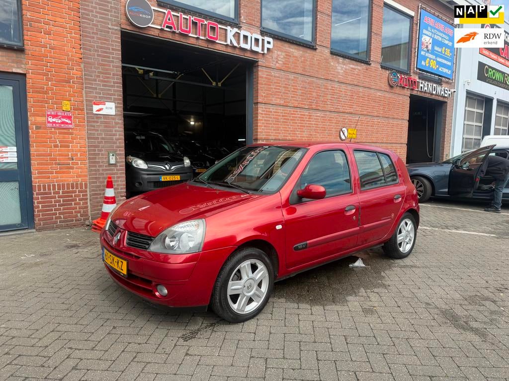 Renault Clio 1.2-16V Community 5deurs Airco El.Ramen Lage KM, Auto's, Voorwielaandrijving, 31 €/maand, 4 cilinders, Origineel Nederlands