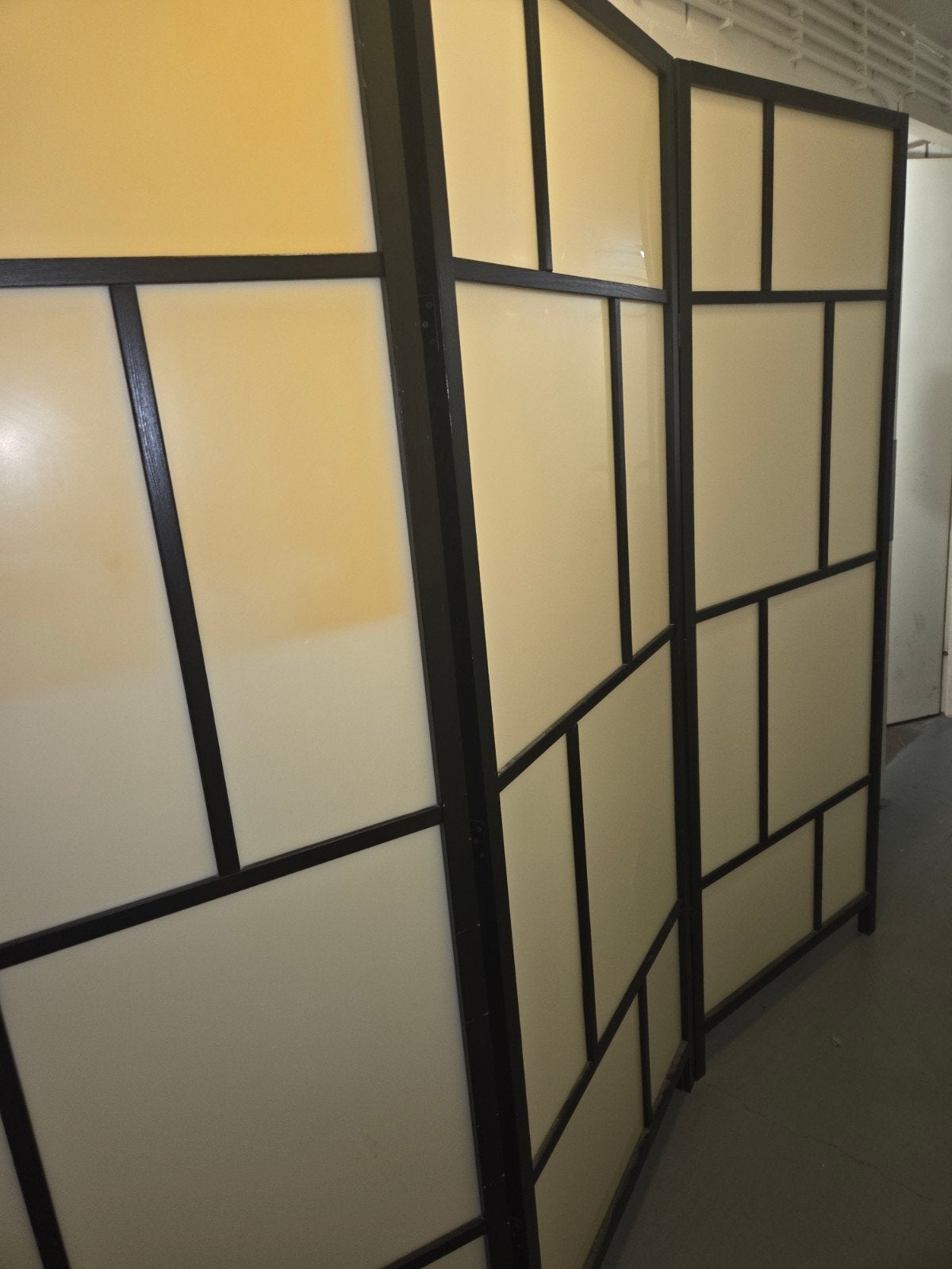 IKEA RISÖR Scheidingswand wit/zwart 216x185 cm, Ophalen, Gebruikt