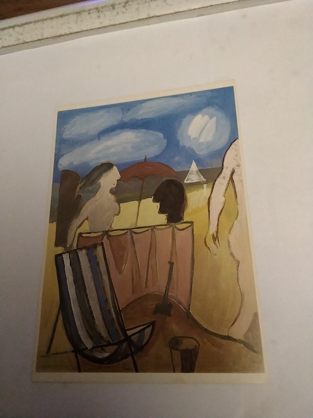 Ansichtkaart Perdok, gouache 1984 - Ongelopen, Ophalen of Verzenden