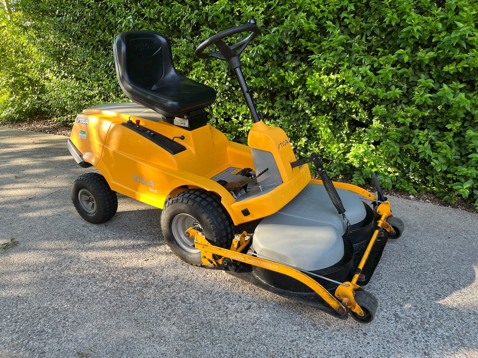 Stiga Villa Royal met Honda GCV530 motor, 95cm., Ophalen, Cirkelmaaier, Gebruikt, Mulchfunctie