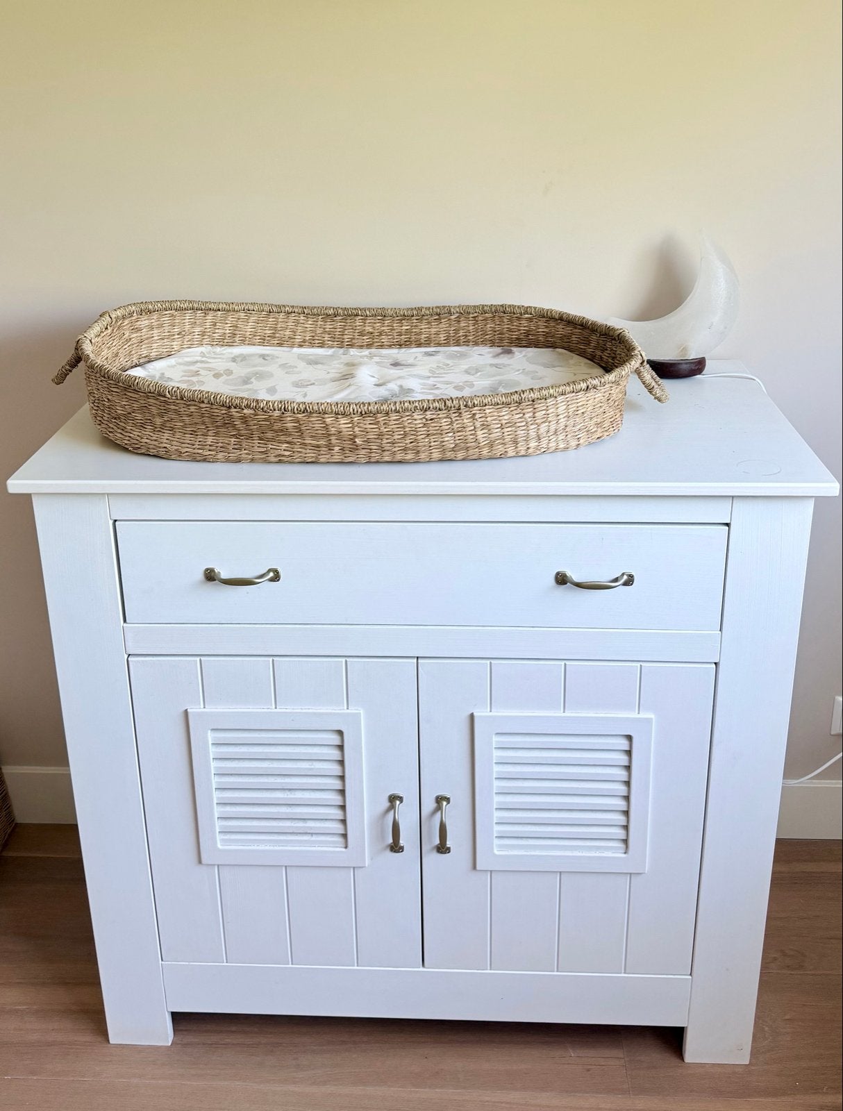 Complete babykamer (commode, kast en ledikant), Ophalen, Gebruikt, 50 tot 70 cm, 75 tot 100 cm
