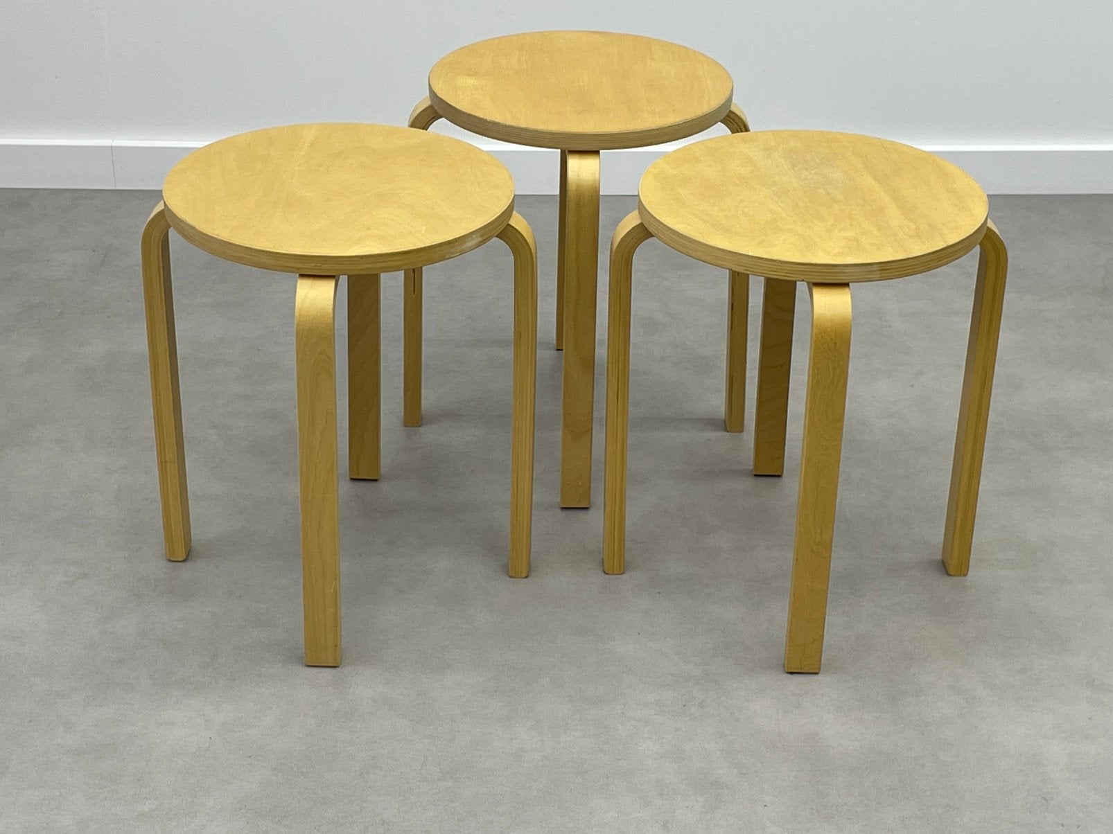 Vintage Frosta kruk Ikea 3 stuks, Ophalen, Zo goed als nieuw, Hout