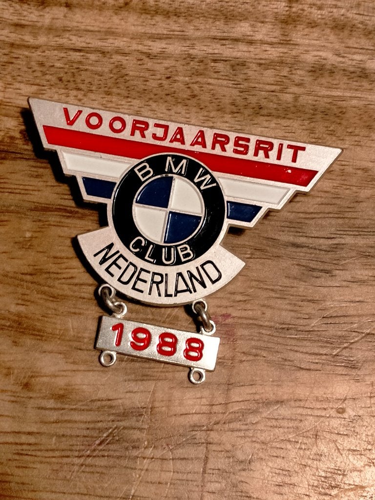 BMW Club Nederland voorjaarsrit vintage speld speldje RARE, Verzenden, Gebruikt, Auto's