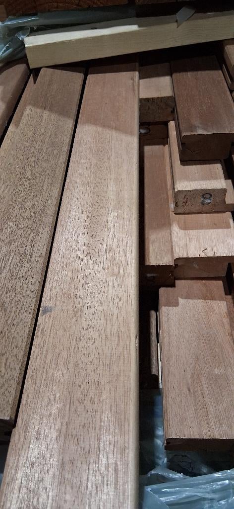 Meranti raamhout, Doe-het-zelf en Verbouw, Hout en Planken, Ophalen, 25 tot 50 mm, Overige typen, Nieuw
