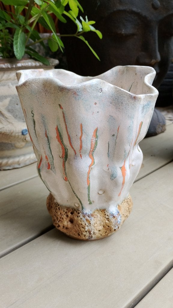 Mooie Des Pots design vaasje, Huis en Inrichting, Ophalen of Verzenden, Zo goed als nieuw, Overige kleuren, Glas