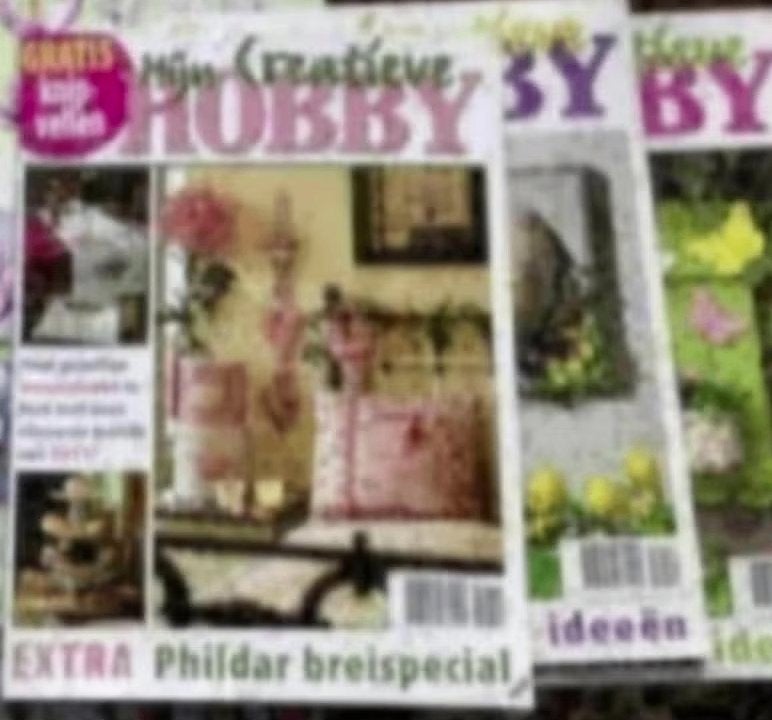 Mijn creatieve hobby (3 tijdschriften) hobbytijdschrift, Boeken, Tijdschriften en Kranten, Zo goed als nieuw, Ophalen of Verzenden