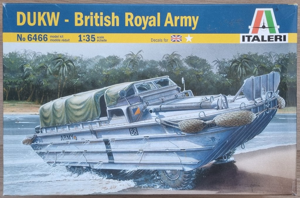 Italeri 1:35 #6466 DUKW - British Royal Army, Italeri, 1:32 tot 1:50, Overige typen, Nieuw
