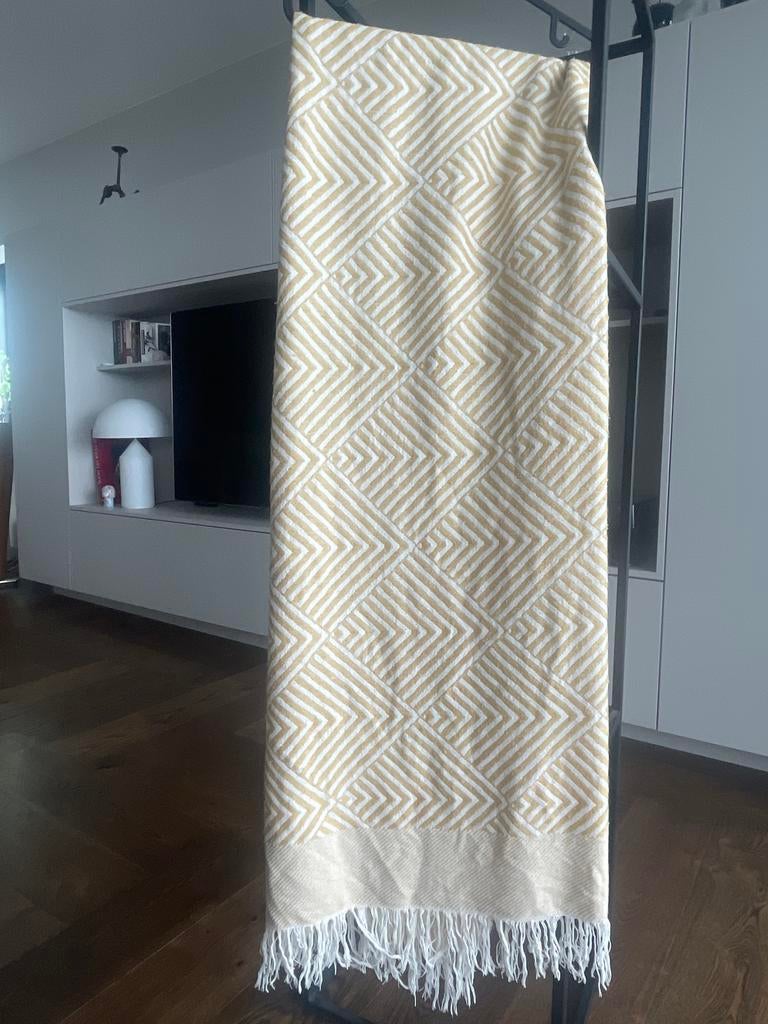 Zara Home kleed met patroon, Gebruikt, Wit, 150 tot 200 cm, Rechthoekig