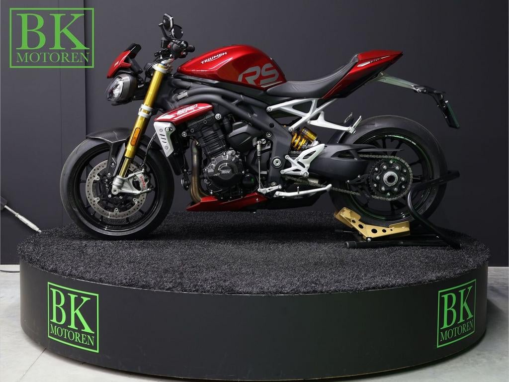 TRIUMPH SPEED TRIPLE 1200 RS | Carnival Red | Leovince, Motoren, 1160 cc, Motorrijbewijs A, Bedrijf, Meer dan 35 kW
