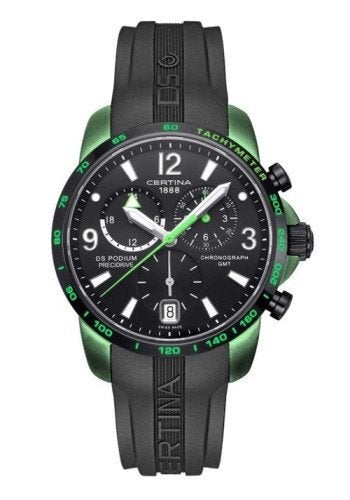 Certina DS Podium Big Size Chrono GMT NIEUW en FULL SET !, Overige merken, Overige materialen, Polshorloge, Nieuw