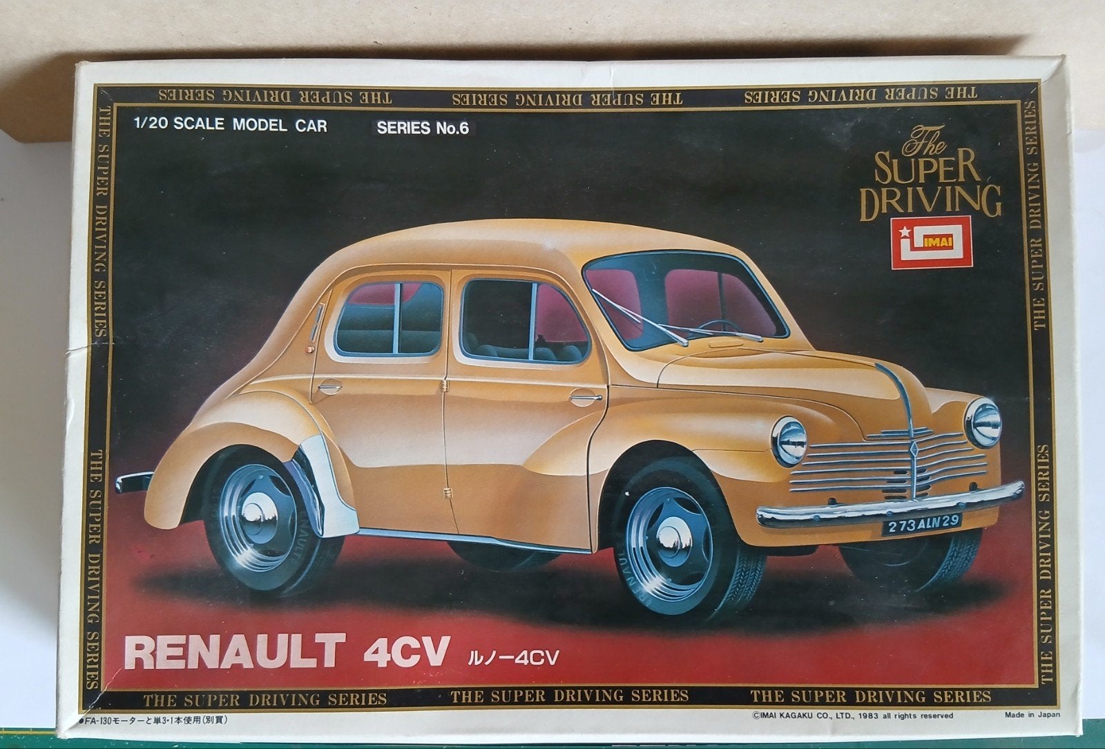 Bouwdoos Renault 4CV van Imai, Ophalen of Verzenden, Groter dan 1:32, Auto, Overige merken