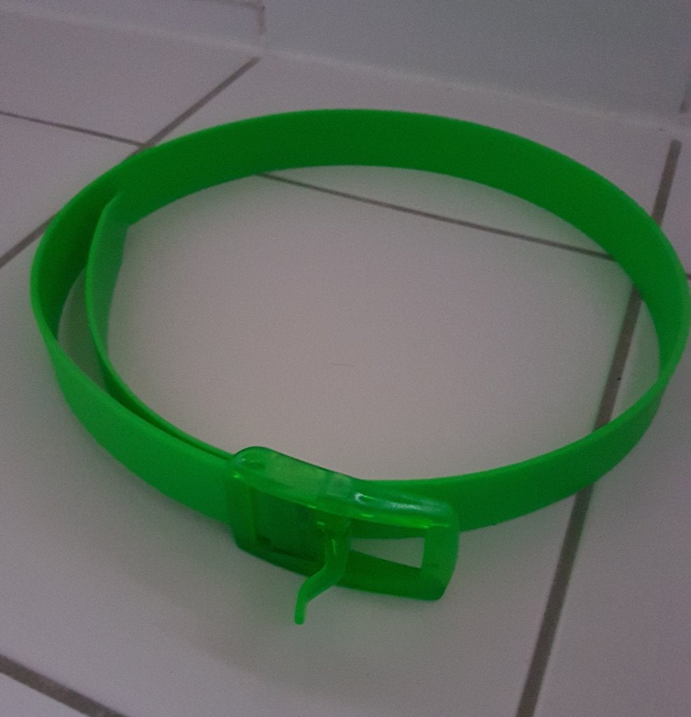 Riem lime-groen, carnaval, 110cm lang., Ophalen of Verzenden, Nieuw, Feestartikel, Carnaval