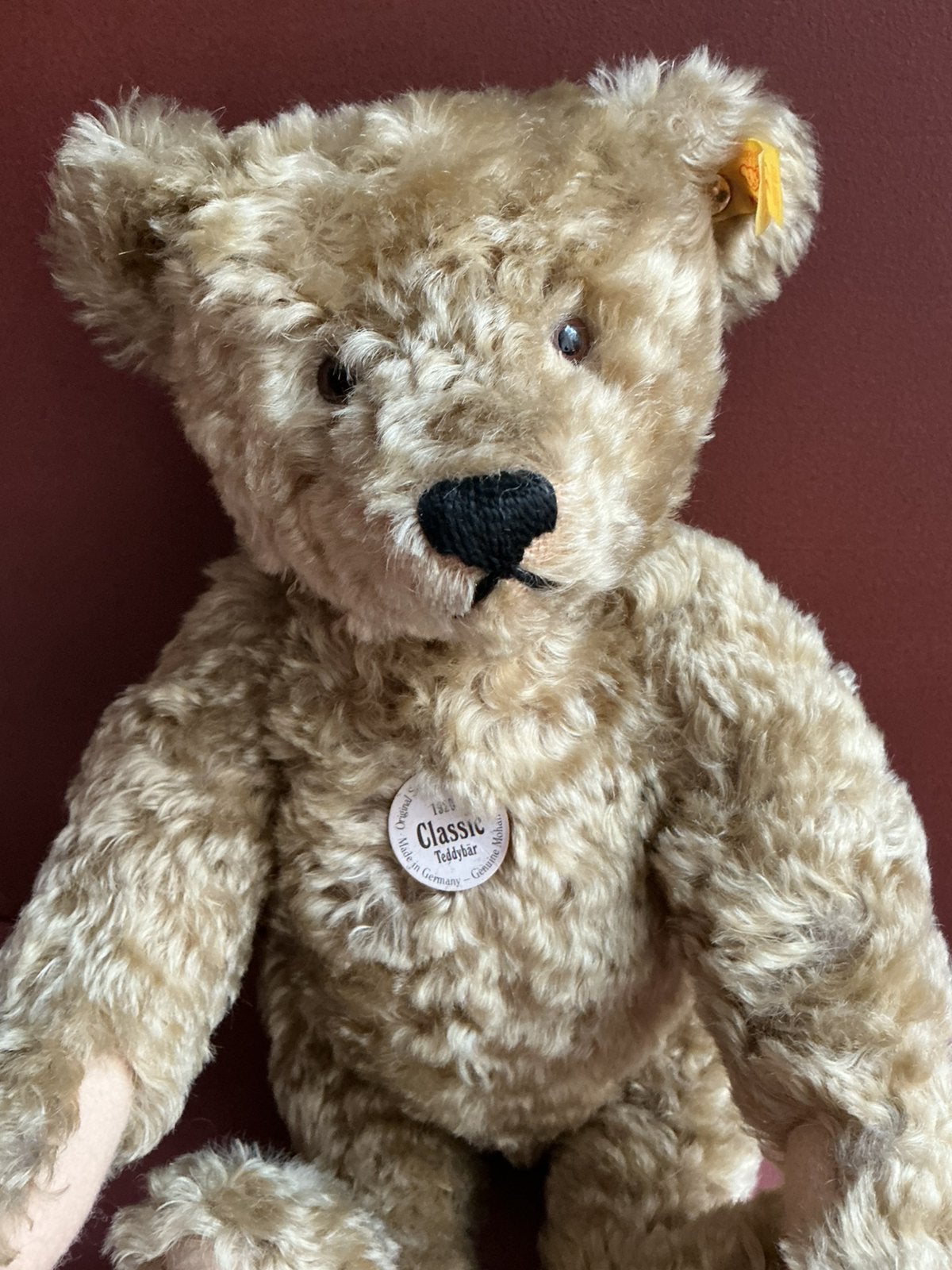 Steiff Teddybeer 42 cm, Ophalen of Verzenden, Zo goed als nieuw, Stoffen beer, Steiff