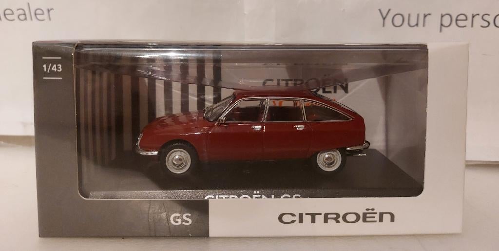 Norev 1:43 Citroën GS 1970 rouge massena nieuw in display, Ophalen of Verzenden, Nieuw, Auto, Norev
