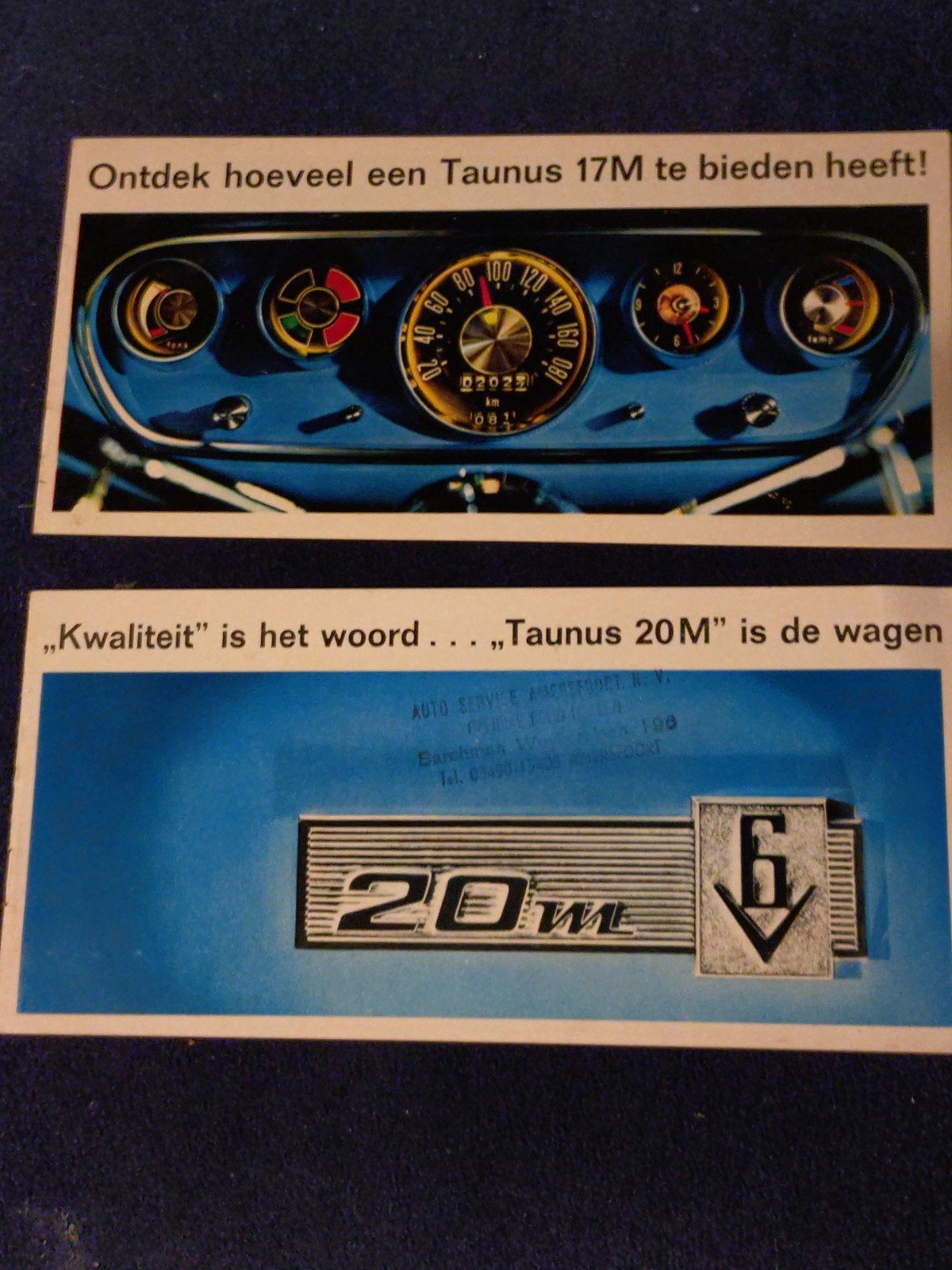 Folders Ford Taunus 17M en 20M, Verzenden, Ford, N.V. Nederlandse Ford Fabriek