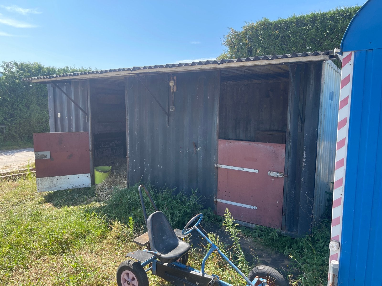 Container paarden pony stal, Dieren en Toebehoren, Paarden en Pony's | Overige Paardenspullen, Ophalen, Gebruikt
