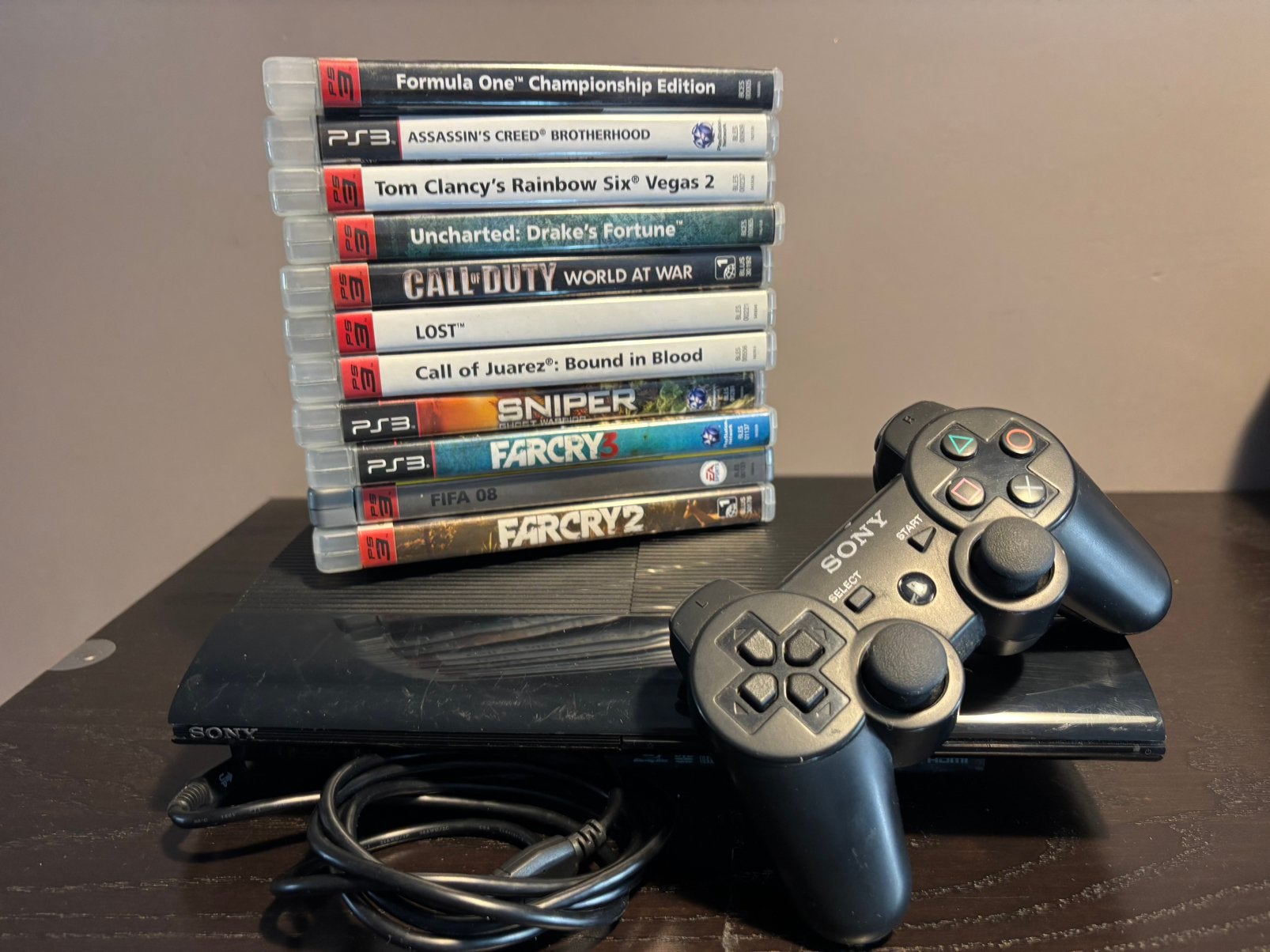 ps3 met 11 spelen, 1 speler, Ophalen of Verzenden, Zo goed als nieuw, Vanaf 3 jaar