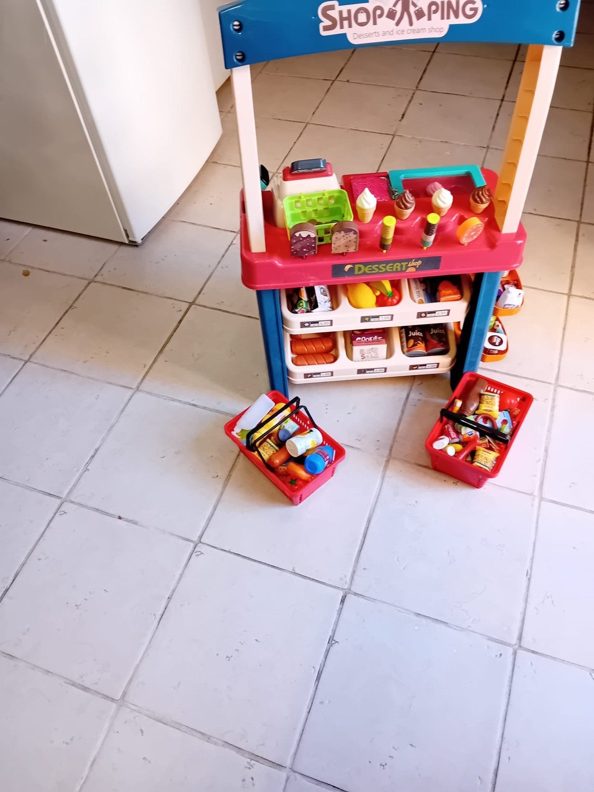 Leuke speelgoed supermarkt met heel veel accessoires, Ophalen of Verzenden, Gebruikt, Jongen of Meisje
