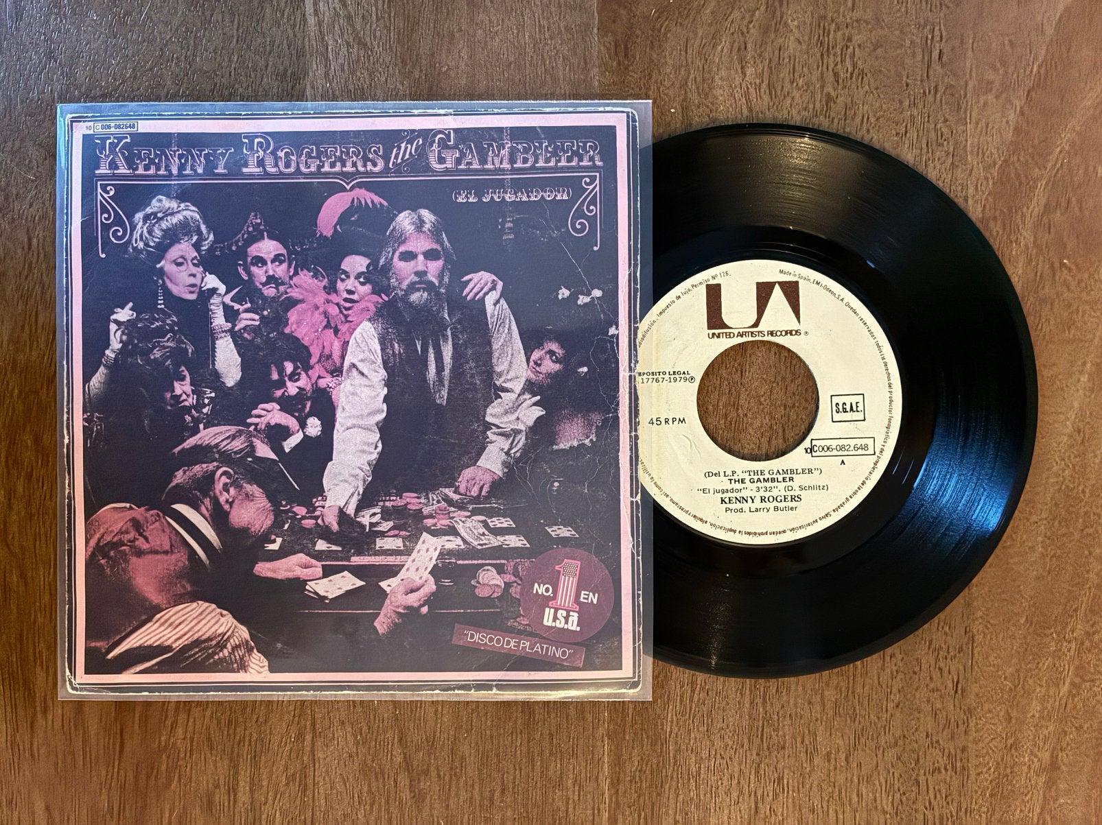 Kenny Rogers - The gambler, Ophalen of Verzenden, 7 inch
