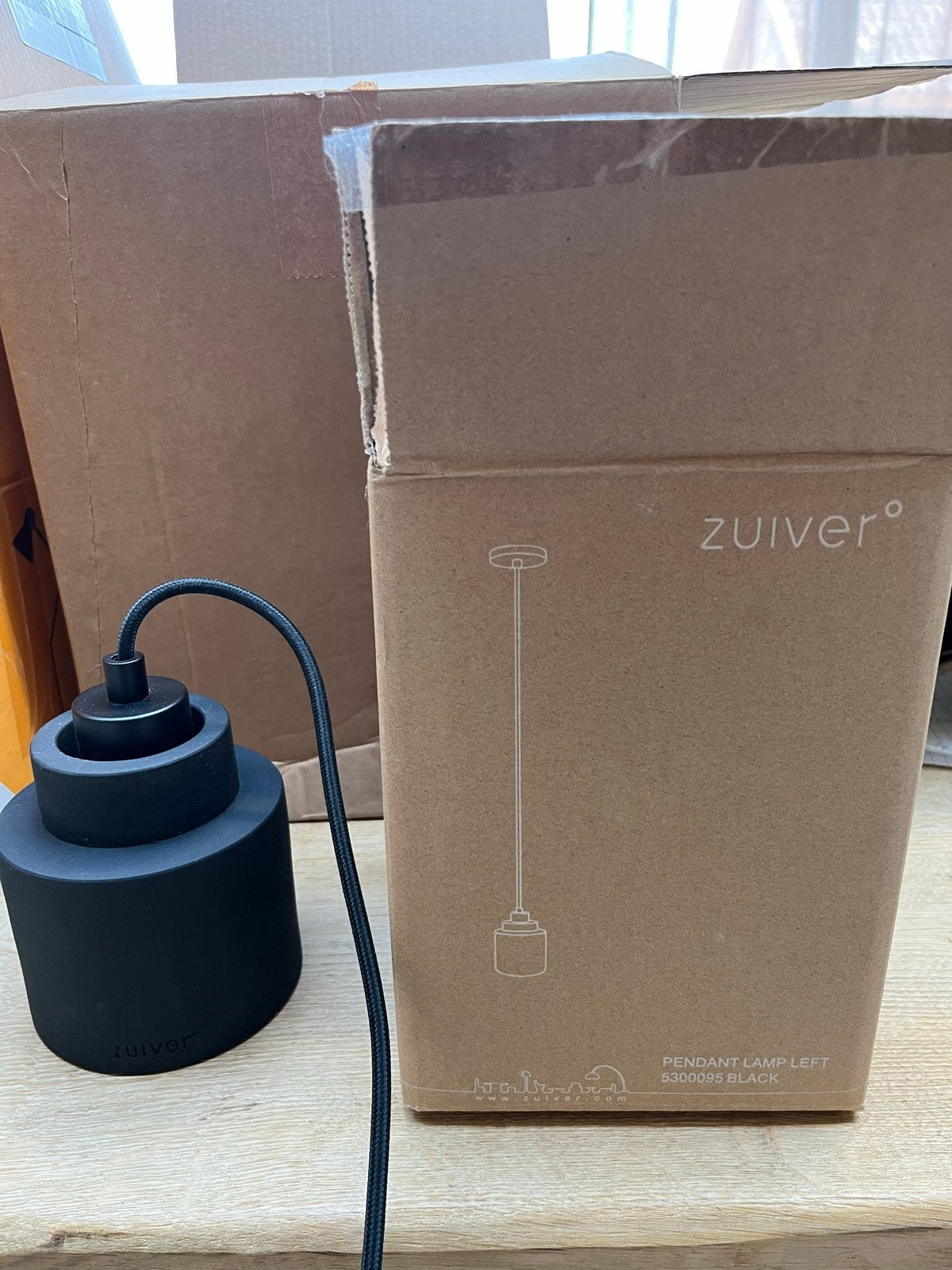 2 Zuiver Lampen Zwarte Hanglamp, Ophalen, Minder dan 50 cm, Nieuw, Minder dan 100 cm