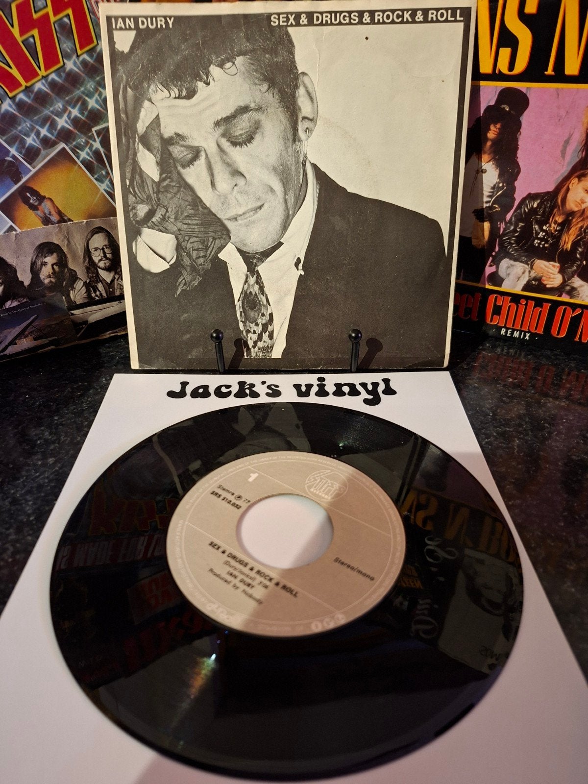 Ian Dury - Sex & Drugs & Rock & Roll 7 inch vinyl, Cd's en Dvd's, 7 inch, Ophalen of Verzenden, Zo goed als nieuw, Beschermende buitenhoes