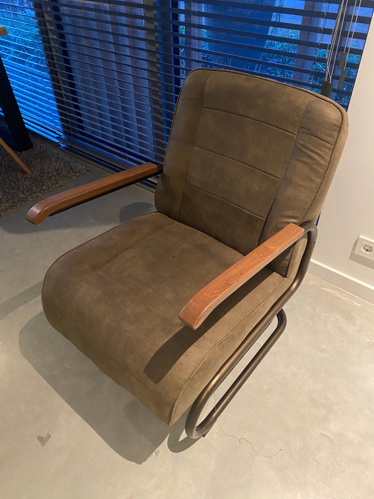 Nette groene Fauteuil, Ophalen, Zo goed als nieuw, 75 tot 100 cm, 50 tot 75 cm