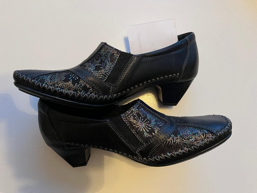 NATURLAUFER  38  ZWART LEDER, Kleding | Dames, Schoenen, Pumps, NATURLAUFER., Zwart, Nieuw