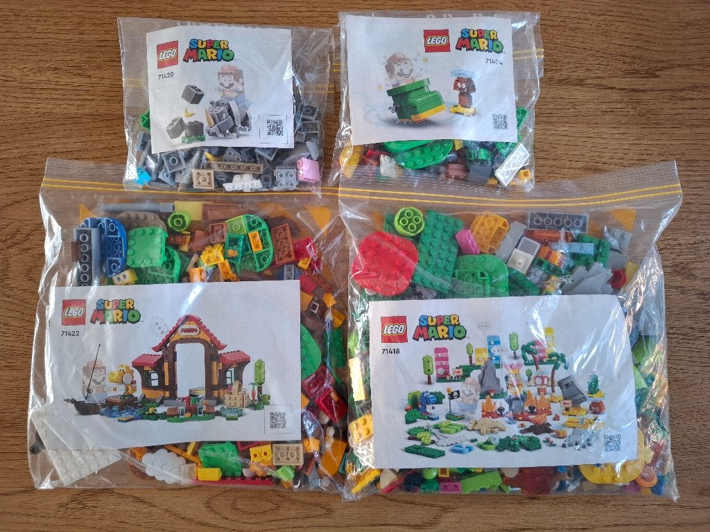 Lego Super Mario, diverse complete sets, Lego, Compleet, Ophalen of Verzenden, Zo goed als nieuw