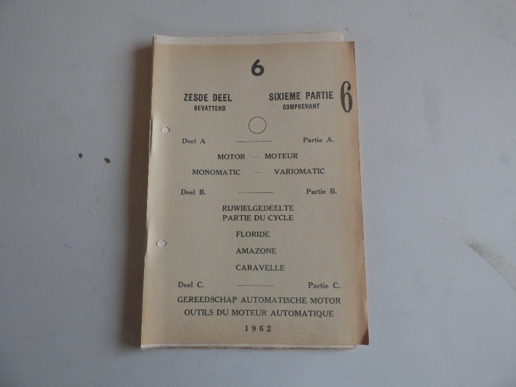 FLANDRIA DEEL 6 ONDERDELENLIJST 1962, Fietsen en Brommers, Ophalen of Verzenden, Gebruikt