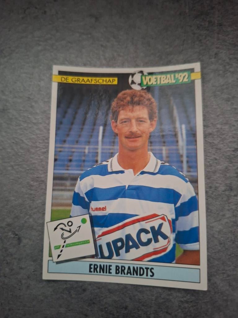 Panini sticker Voetbal 92. Ernie Brandts De Graafschap., Verzenden, Zo goed als nieuw, Sticker